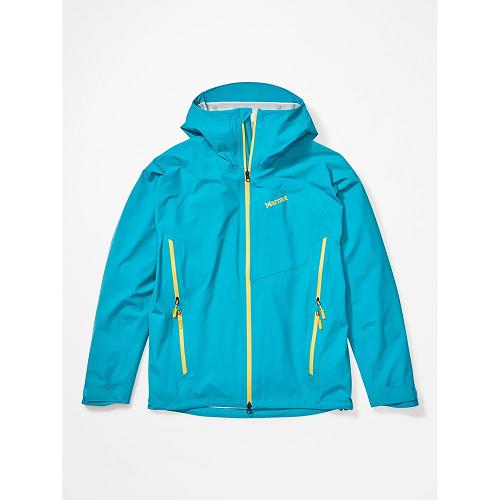 Marmot Rain Jacket Blue NZ - Keele Peak Jackets Mens NZ3582190